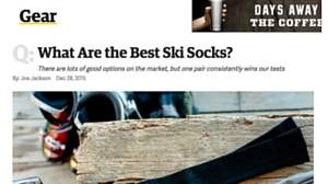 Outside Magazine: FITS® Best Ski Sock