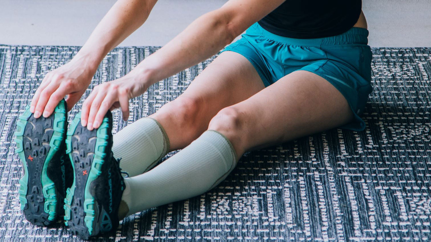 Women wearing FITS hiking socks