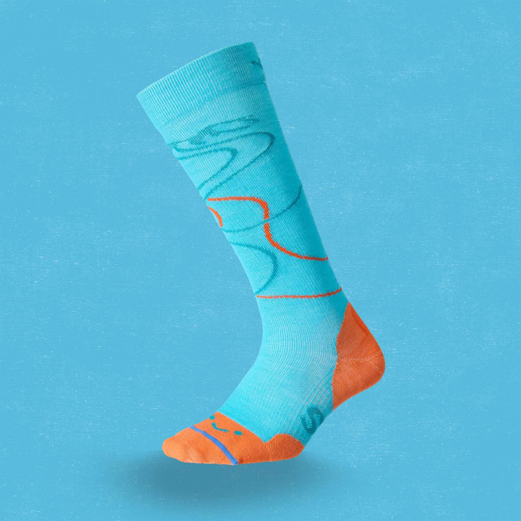 FITS Ski Tracks Ultra Light Cushion Over Calf Sock