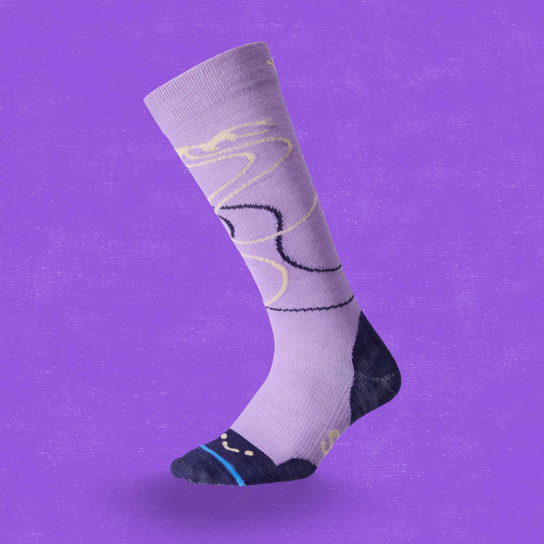 FITS Ski Tracks Ultra Light Cushion Over Calf Sock