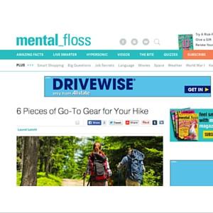 Mental Floss: 6 Pieces of Go-To Gear for Your Hike