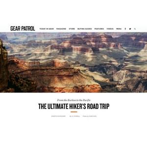 Gear Patrol: The Ultimate Hiker's Road Trip ft FITS sock