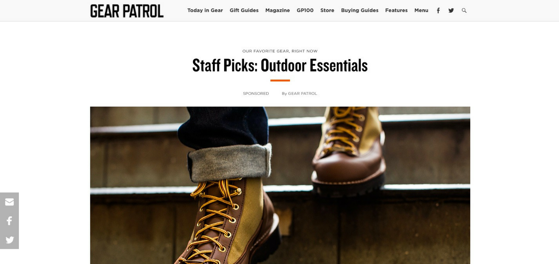 Gear Patrol: Outdoor Essentials