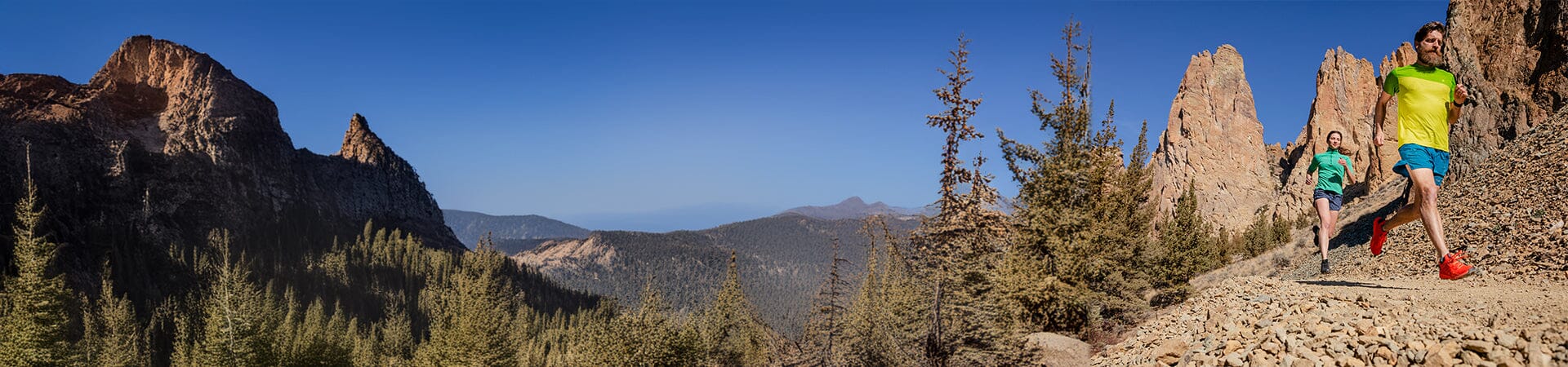 man running on a bridge 