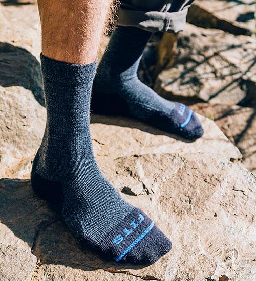 Lightweight Hiking Socks - Merino Wool Crew Sock